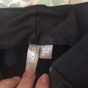 Faux leather leggings